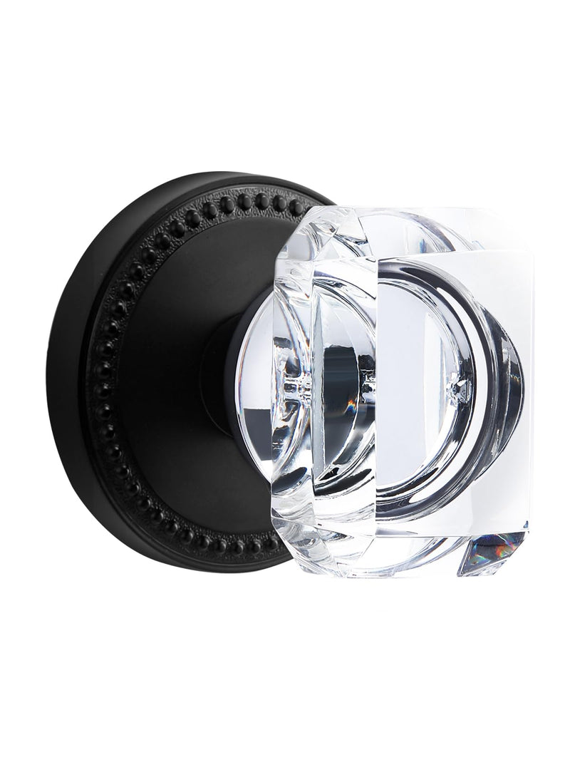 Dummy Door Knobs Interior Black Dummy Matte Black Handle Single Sided Decorative 1 Pack