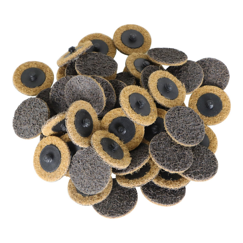50 Pcs 2Inch Brown Quick Change Surface Prep Conditioning Discs, for Metal Surface Treatment, Cleaning, Polishing, and Deburring fashion Aluminum Oxide