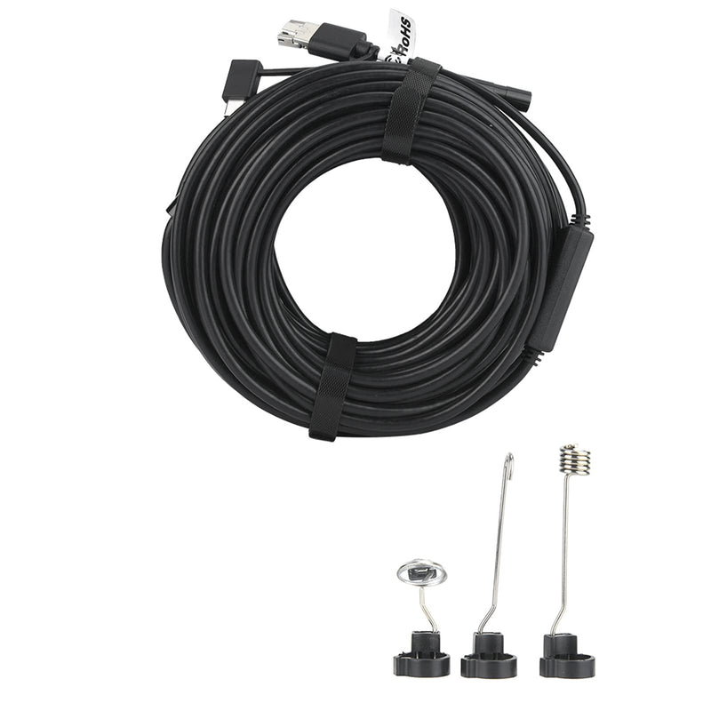 Fafeicy 1280 * 720 Endoscope Camera USB 20M 8.5HD 3 in 1 Industrial 8 LED Light Endoscope Camera Auto Repair Tool for Pipeline Sewers, Vehicle Inspection