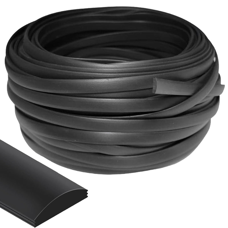Flat Screen Spline 0.290 Width X 100ft, Black in Color
