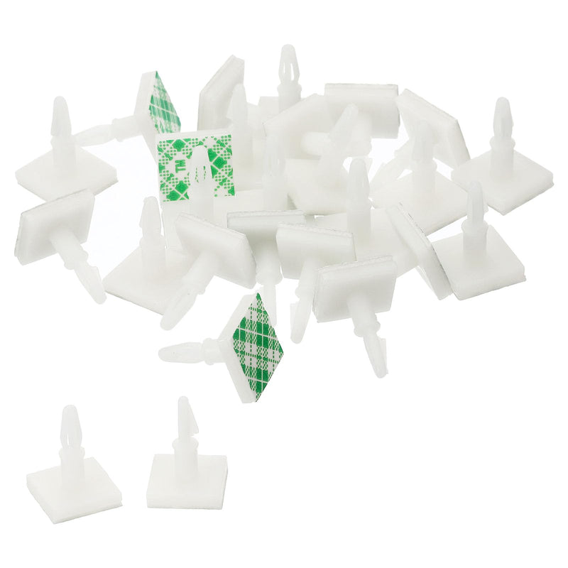 PATIKIL Sticky PCB Spacer, 24 Pcs Adhesive Standoffs 0.37" Supporting Height Adhesive Insulated Standoffs for PCB PC Board Support, White 0.37"