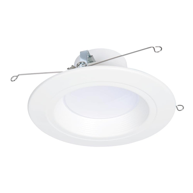 HALO RL Series 5/6 inch Recessed LED Light – Retrofit Ceiling & Shower Downlight, Selectable CCT and Selectable Lumens, Dim to Warm, Matte White Retrofit Baffle Trim, 900/1200 Lumens 900/1200 Selectable Lumens