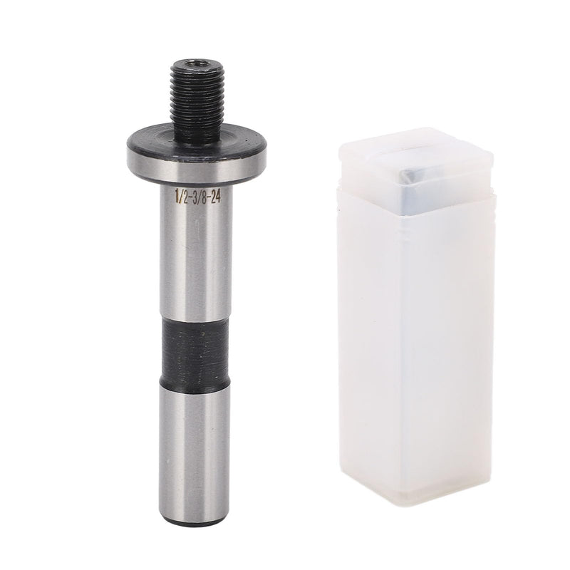 1/2in Shank to 3/8in-24 Threaded Drill Chuck Arbor Replacement for Lathe Machine Tool