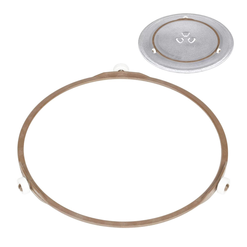 8.8 Inch Microwave Turntable Ring Microwave Roller Ring, Glass Plate Tray Support Holder, Replacement Inner Ring - for Microwave Oven Glass Turntable Plate. Roller Height 15 mm 8.7inch outside diameter, 15mm roller height