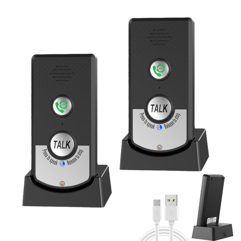 Voice 2Way Intercom Doorbell, Two Way Portable Walkie Talkie Operating at 1000m, Handheld Intercom System, Home Room to Room Communication System for Home Office