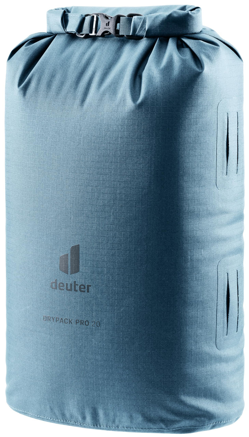 Deuter Drypack Pro 20L, Waterproof 20-Liter Storage Pack Sack for Trekking, Hiking, Bikepacking & Mountain Climbing - Atlantic