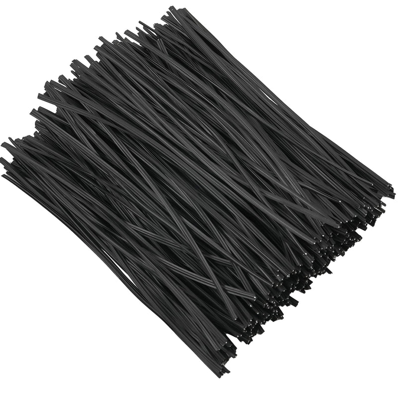 300 Pcs 6 inch Black Plastic Twist Ties, Cable Ties, for Bags, Gardening Tools