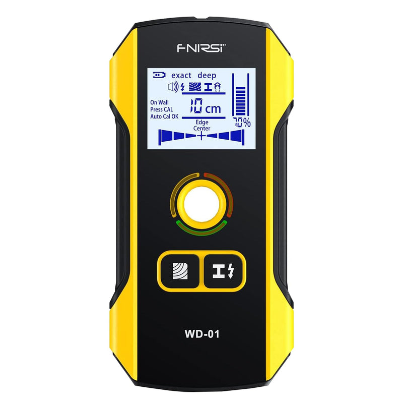 Premium Wall Scanner Stud Finder, Electronic Wall Stud Detector for Wood, Metal Studs, AC Wires, Joists, Pipes, Wire and Water Pipe Stud Finder, Visible Positioning Hole for Accurate Center Detection