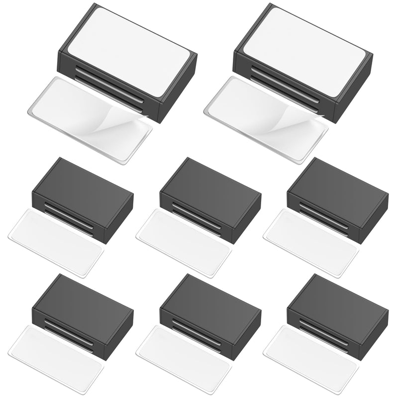 Magnetic Door Catches Self Adhesive Jiayi 8 Pack Cupboard Door Magnets Heavy Duty Cabinet Door Magnetic Catches and Latches for Kitchen Wardrobe Magnets Black Door Closers Magnet Closure Small-8 Pack
