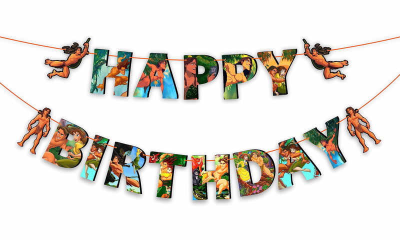 Seyal® Tarzn Happy Birthday Banner Seyal Tarzn Happy Birthday Banner