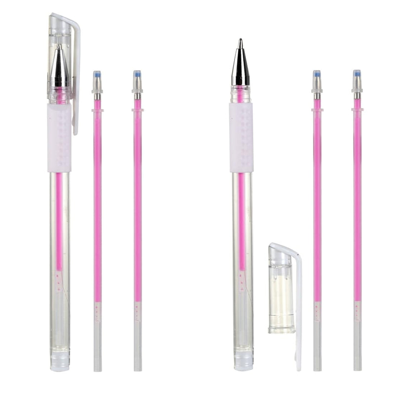 TEONEI Eyebrow microblading Marker Pen,Skin Marker Pen,Eyebrow Permanent Makeup Position Mapping Mark Tools (Pink) Pink