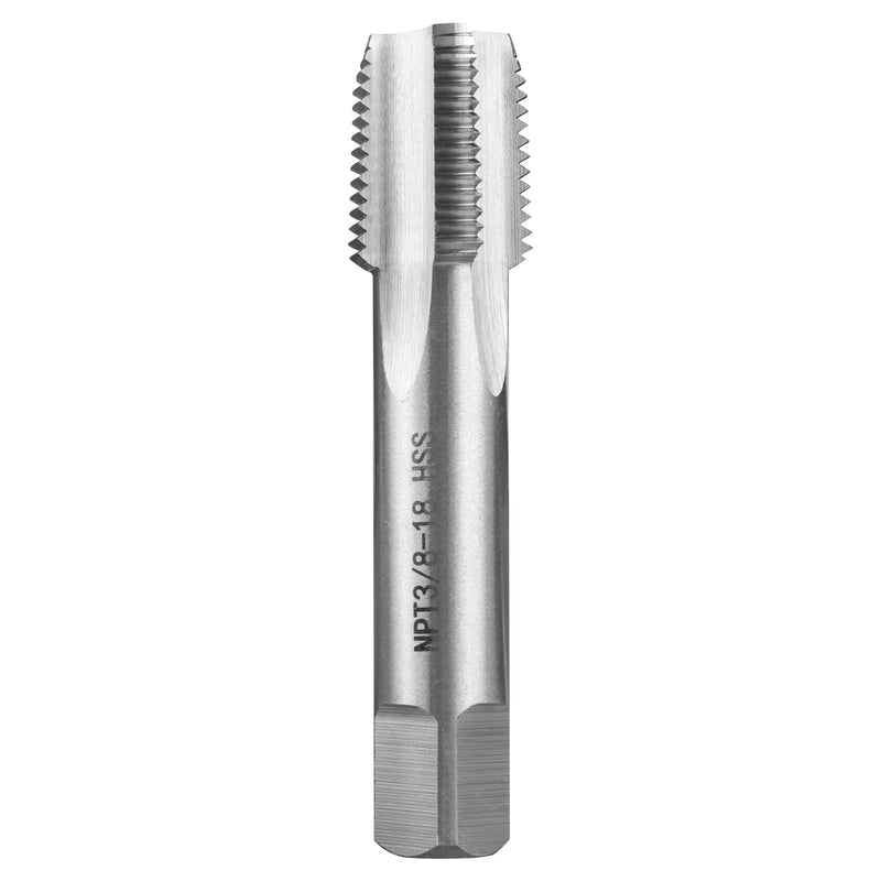 3/8" - 18 NPT Pipe Tap,1pc M2 NPT Tapered Pipe Thread Tap, Used for Conventional Machine Tapping or CNC Tapping, Can Tap Steel and Stainless Steel 3/8"-18