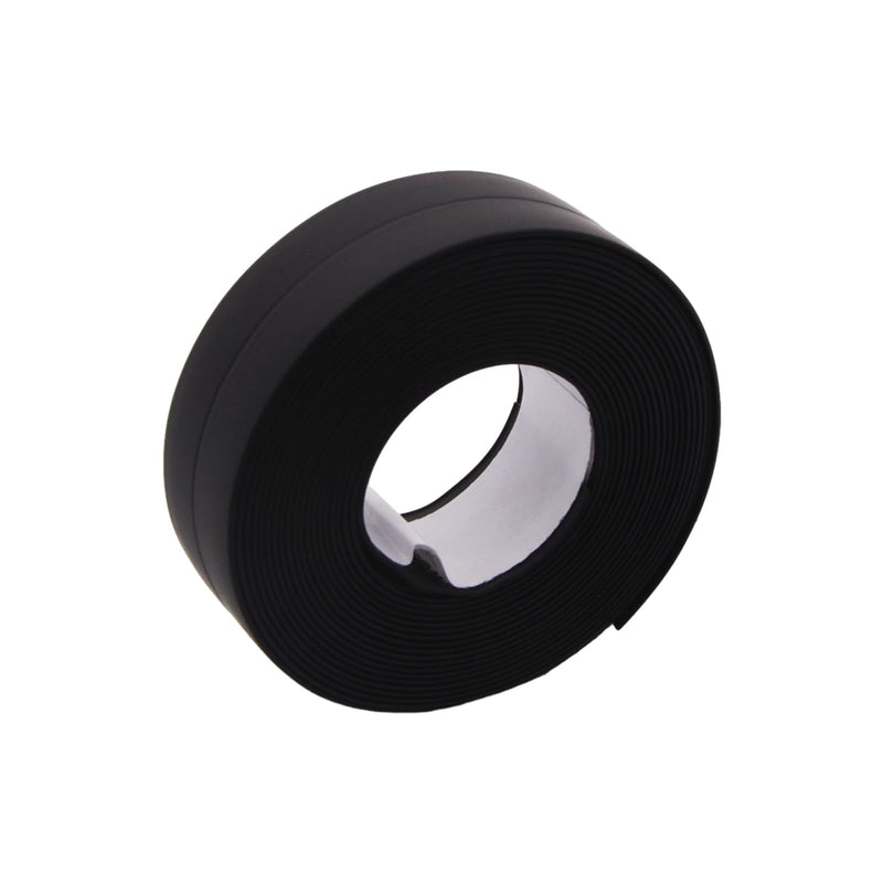 Waterproof Caulk Tape Sealant Strip, 0.87" W x 10.5'L PVC Sealing Tapes for Kitchen Bathroom Bathtub Countertop Toilet Sink (Black) Black 0.87x10.5" 1Pcs