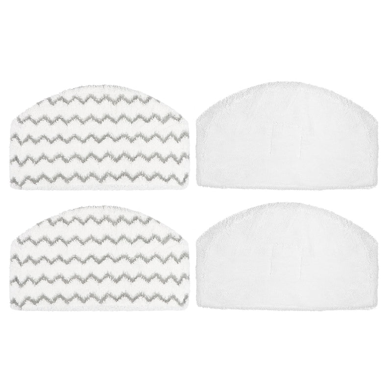 HOMEXCEL Steam Mop Replacement Pads Compatible with Bissell Powerfresh Steam Mop 1940 1806 1440 1544 Series, Model 19402 19404 19408 2685A 2075A 1940A 1940Q 1940T 1940W, Steam Mop Pads Refills, 4 Pack White