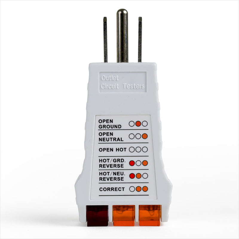 Outlet Tester for Grounding Products - Test Receptacles & Sockets for Proper Wiring - Simple Tool for Electrical Assessment