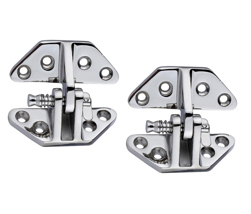 Marine Boat Hatch Hinge with 2" Removable Pin,316 Stainless Steel,Solid Cast Hatch Hinge (2Pack)