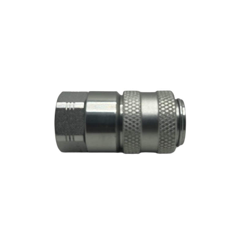 PD222 Series PD Steel Test Port and Diagnostic Equipment Quick Coupler with Female Pipe Thread, 1/8" Body Size, 1/8"-27 NPTF Thread Size, 1.8" Length LX-PD222 Coupler