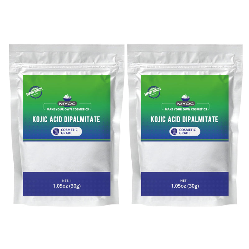 Kojic Acid Dipalmitate Powder – Cosmetic Grade – 30 g / 1.05 oz (Pack of 2) - Oil-Soluble Active for Skincare and DIY Cosmetic Formulations