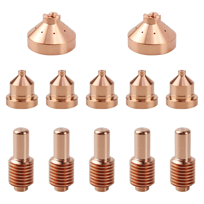 5pcs 192047 Electrode 5pcs 204325 Nozzle Tip 2pcs 204323 Shield Cap Fit for Miller Spectrum 625 ICE40 C/T Plasma Cutting Torch Consumables 192047 5pcs + 204325 5pcs + 204323 2pcs