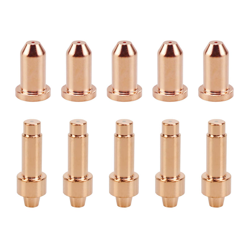 5pcs 249926 Electrode 5pcs 249928 Nozzle Tip Fit for Miller Spectrum 625 X-TREME Plasma Cutting XT40 Torch Consumables 249926 5pcs + 249928 5pcs