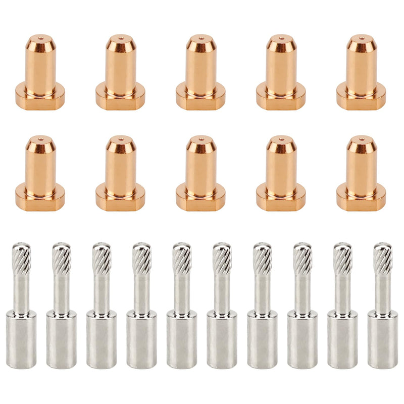 10pcs 9-6006 Electrode 10pcs 9-6099 Nozzle Tip Fit for Thermal Dynamics PCH-35 Plasma Cutting Torch Consumables