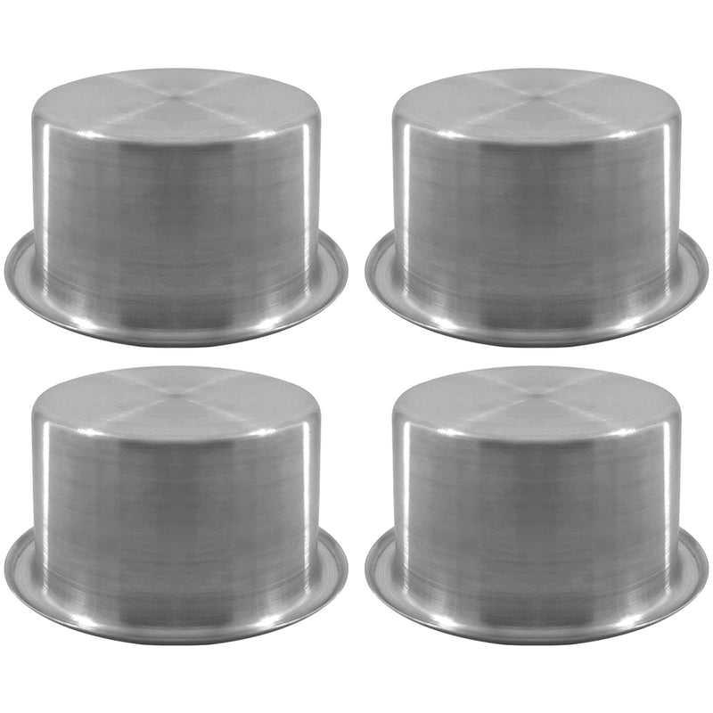 ISURE MARINE 4Pcs 3" Stainless Steel Drop-in Anti-Spill Cup Holder with Non-Slip Washer,Heavy Duty Poker Table Cup Holder Inserts Fits Standard Soda Can for Desk, Boats, RV Cars & Trucks