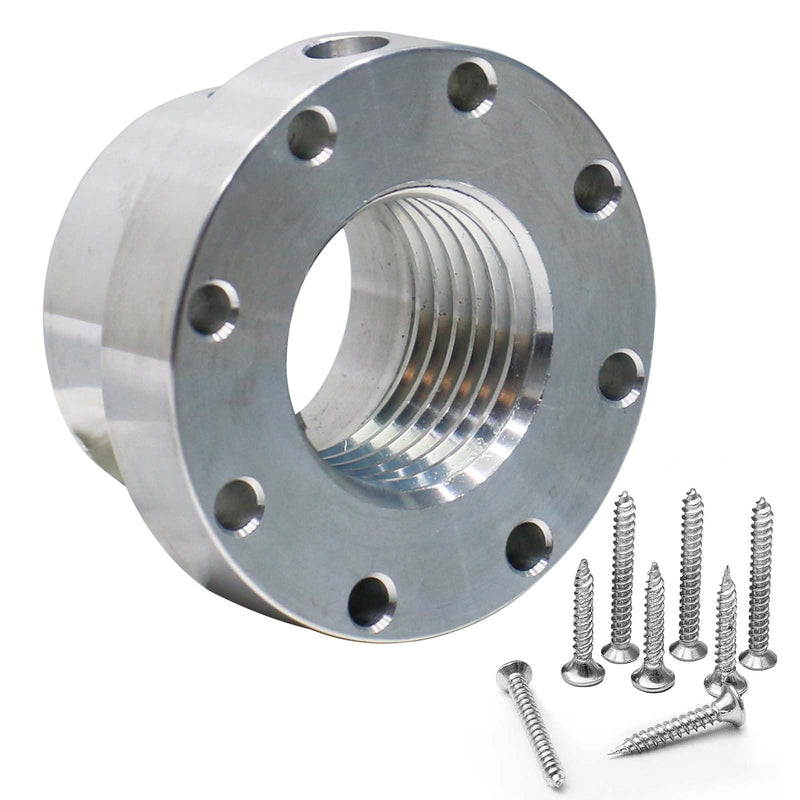 Woodworking 2-1/2” Lathe Faceplate,Aluminum Faceplate with Screwchuck for 1-1/4" x 8TPI Spindle