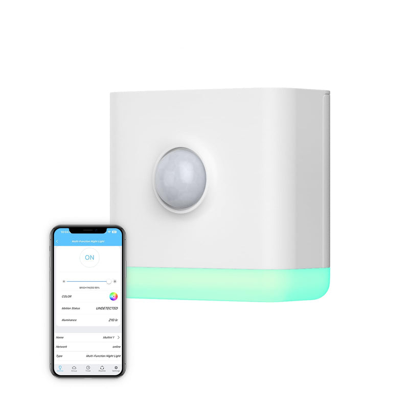 THIRDREALITY Multi-Function Night Light, Zigbee Repeater, 3-in-1 Combines a Motion Sensor, a Illumination Sensor and RGB Color Night Light, 1-100% Adjustable Brightness, Zigbee hub Required 1 Pack