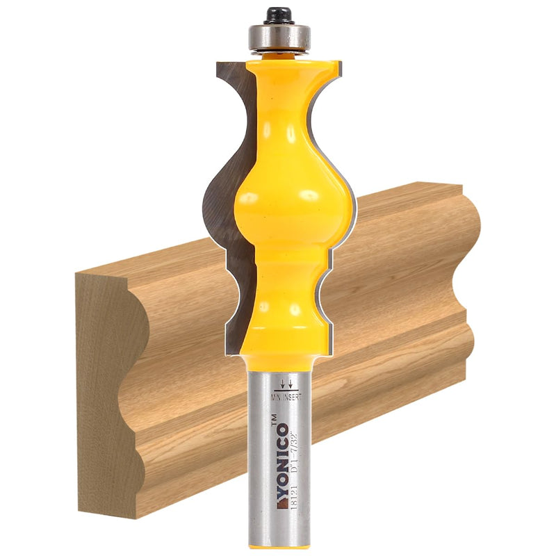 YONICO Chair Rail Molding Router Bits 2-3/8-Inch 1/2-Inch Shank 18121