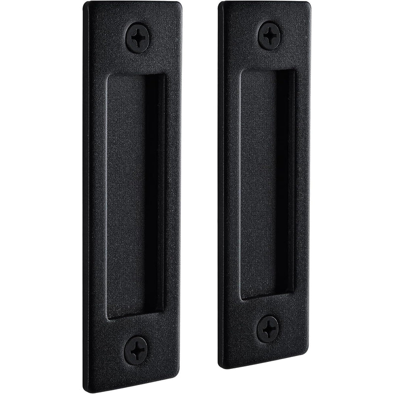 Wright Products Barn Door Handles Set, Matte Black Sliding Barn Door Hardware Kit, 1 Pack