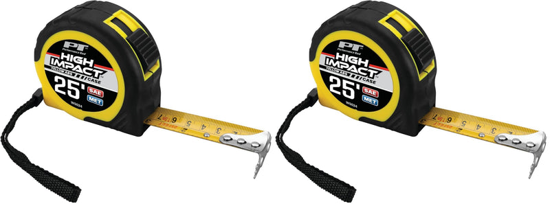 Performance Tool W5024 Fractional Digital Caliper with Convenient 1/8" Readout, Durable Casing, and Bright Color for Easy Visibility (Pack of 2) 7.6 m (Pack of 2)