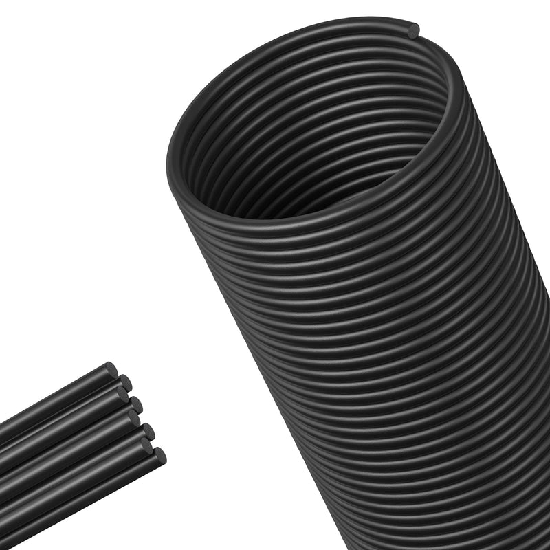 DGSL Backer Rod, Concrete Crack Filling EPDM Rubber Backer Rod for Joints and Gaps, Driveway and Wall Cracks (16.4 Feet Length) (Black, 1/4" Diameter x 16.4' Length) Black