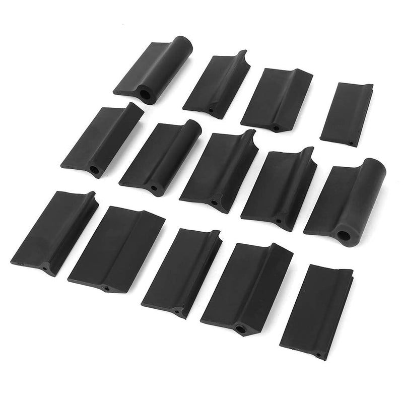 Sanding Block Rubber Wedge, 14Pcs Contour Sanding Grips Set, Flexible Sandpaper Mat Rubber Contour Sanding Block, Detail Sanding Grip Pad Wedge Block for Woodworker Automotive Home Art Craft