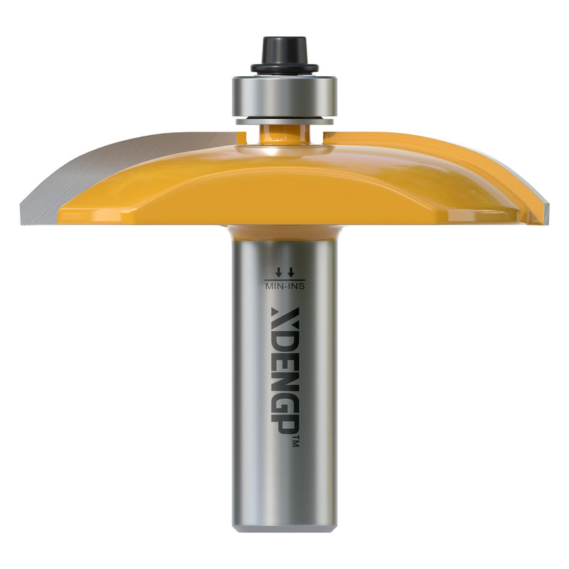 Cove Raised Panel Router Bits 1/2 Shank for Cove-Cut, 2-1/2-Inch Diameter, Shaker Raised Cabinet Door Making Frame Panel Design Router bits for use with Rail and Stile Moulding Router bit Cove - 2-1/2" Diameter - 1/2" Shank Raised Panel Router Bit