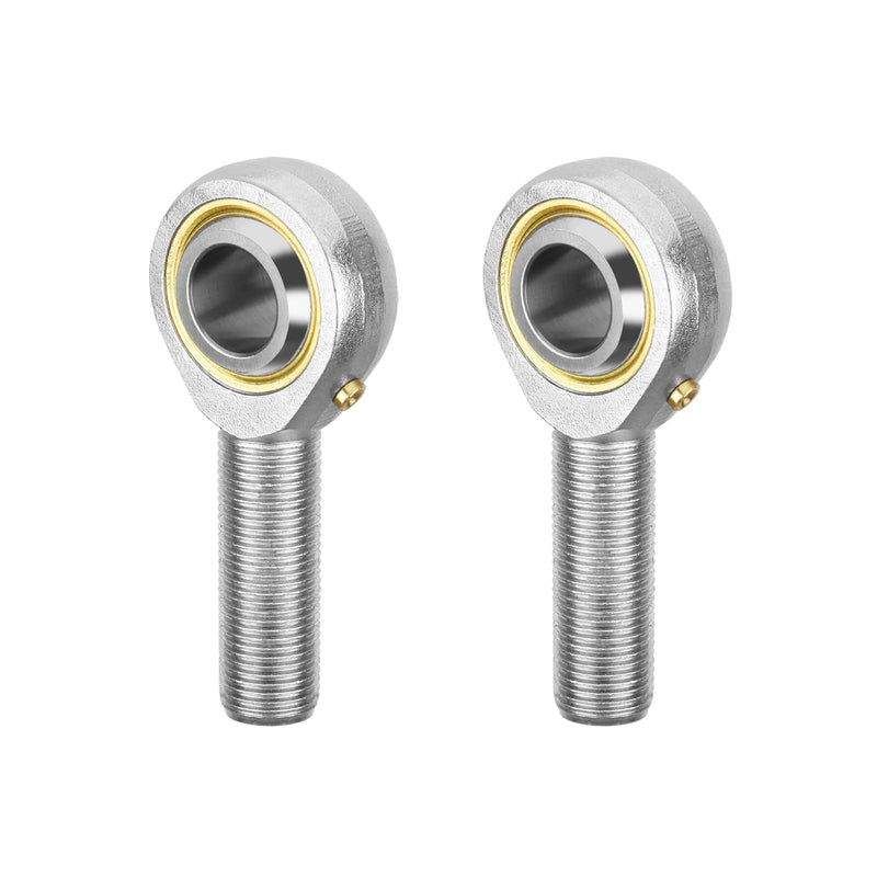 POSB8 Rod End Bearing, 2pcs 1/2-inch Bore Pre-Lubricated 1/2-20 Male Thread Right Hand Heim Joint 1/2" POS
