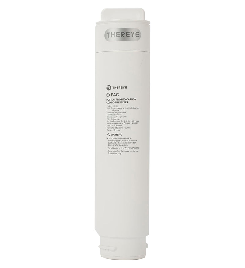 Post Activated Carbon Composite Filter, Replacement PAC Water Filter, Applicable to Thereye ER-WP02 Reverse Osmosis Water Filter System