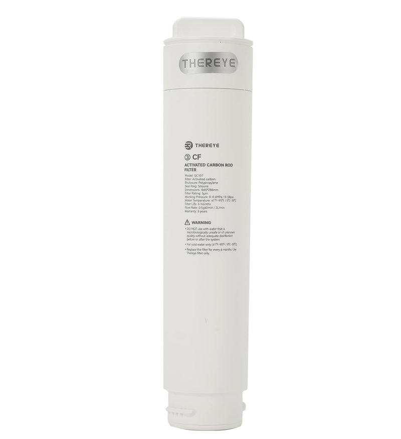 Activated Carbon Rod Filter Replacement CF Water Filter, Applicable to Thereye ER-WP02 Reverse Osmosis Water Filter System