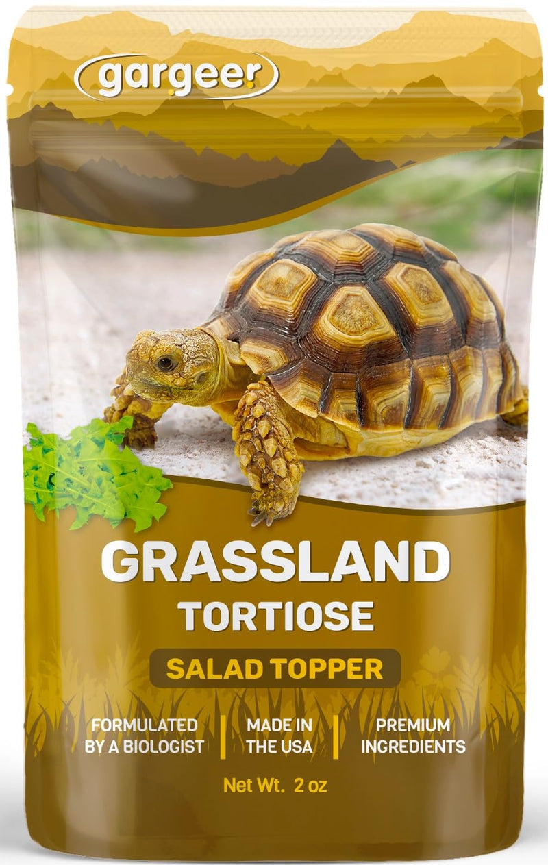2oz Desert/Grassland Tortoise Food Supplement, Flower Salad Mix Topper. Supercharge Appetite, Health & Immune System. Complete Diet, Rich with Vitamins, Made in The USA. Enjoy! Grassland Tortoise Topper 2 Ounce (Pack of 1) - PawsPlanet Australia