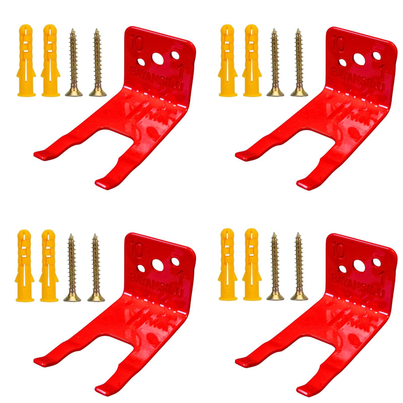 4 Pack Universal Fire Extinguisher Bracket, Fire Extinguisher Mounts & Brackets is Modified to Fit a Wide Range of Extinguishers from 5 to 13 lbs, Holder for Dry Chemical and Water Extinguishers.