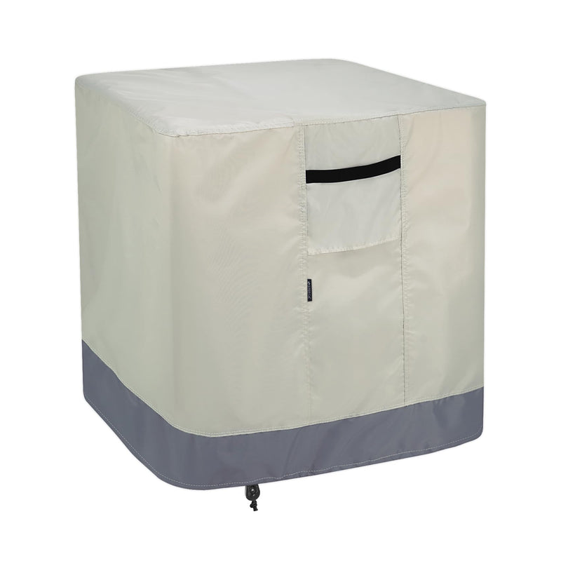 Air Conditioner Cover Fits up to 26L x 26W x 32H inch 26"x26"x32"(H) Beige