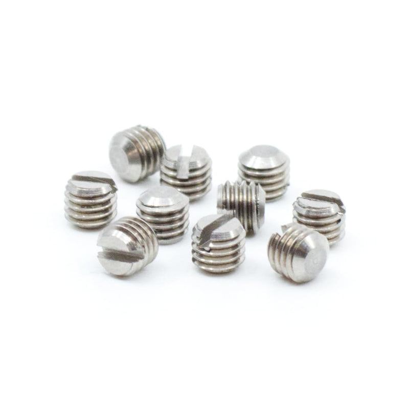 Slotted Fine Thread Gun Plug Screws - 10 pcs. (#6-48 x 1/8", Stainless Steel) #6-48 x 1/8"