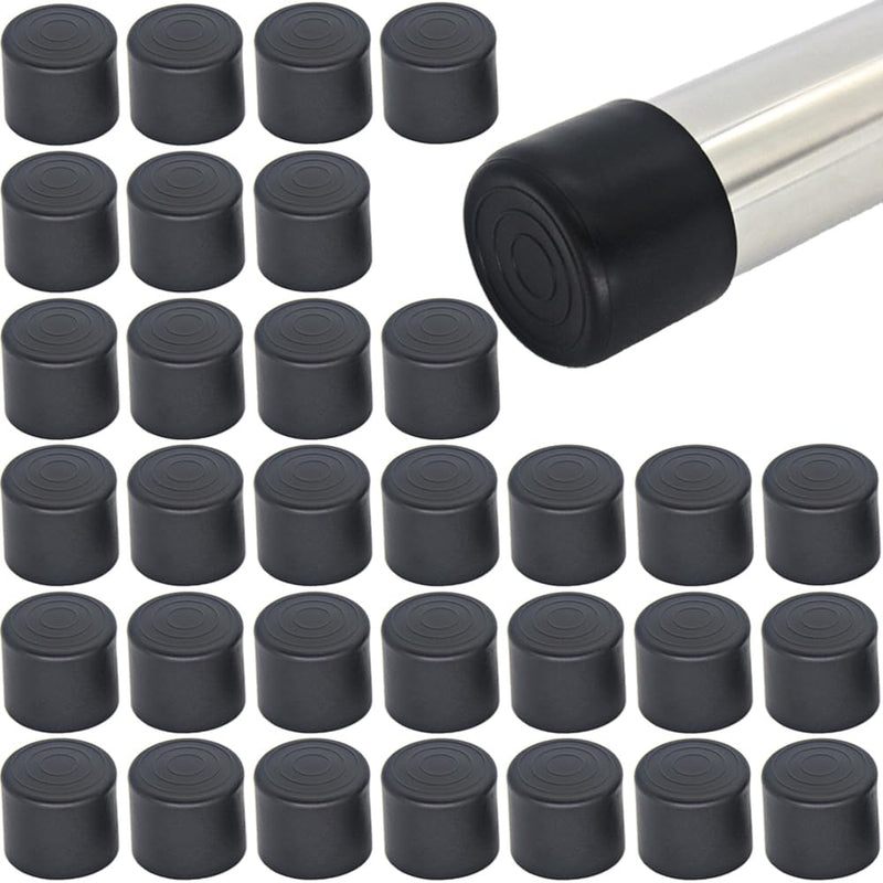 32Pcs Round Rubber Chair Leg Tips Caps, 7/8 Inch (22mm) Chair Table Leg Covers Floor Protectors, Chair Leg End Caps for Furniture, Chair, Table