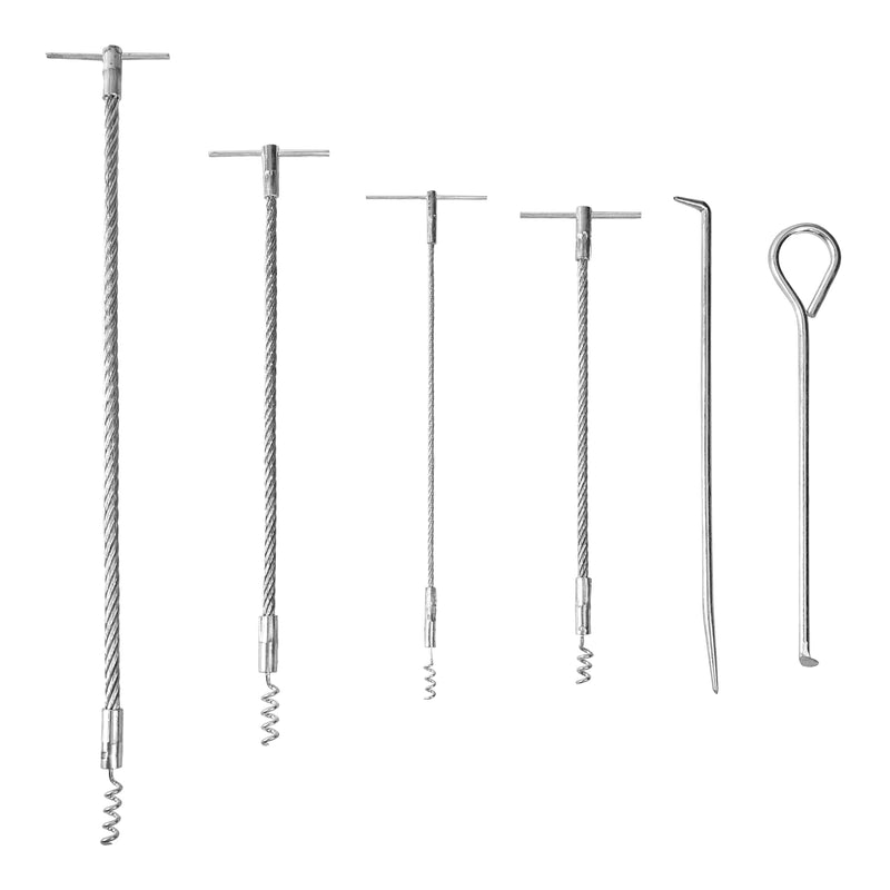 AIWFL 6pcs Packing Extractor Set Stainless Steel Packing Tool Set Flexible Packing Hook Sets