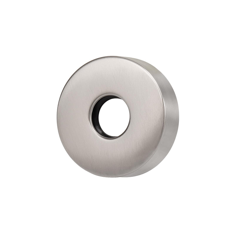 Shower Arm Flange, Stainless Steel Replacement Wall Split Flange/Escutcheon Plate Floor for Universal Standard 1/2" NPT Shower Head Arm Pipe (Round-Non Split, Brushed Nickel) Round-Non Split