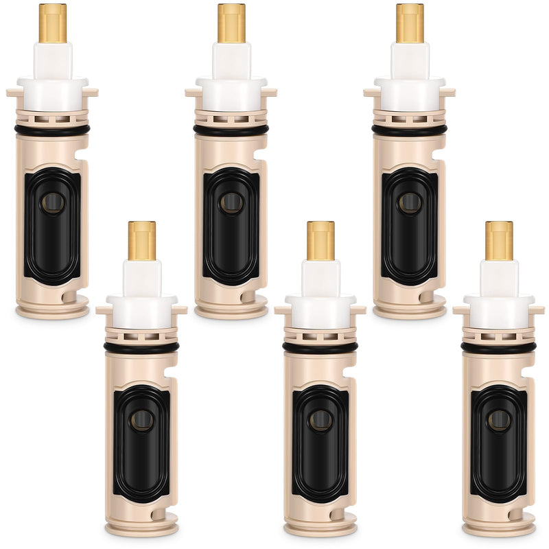 Qunclay 6 Pack Compatible with Moen 1222 Replacement Cartridge Kit One-handle Positemp Faucets Tub Bathtub Shower Cartridge Replacement Tool Brass and Plastic Shower Part Cartridge - NewNest Australia