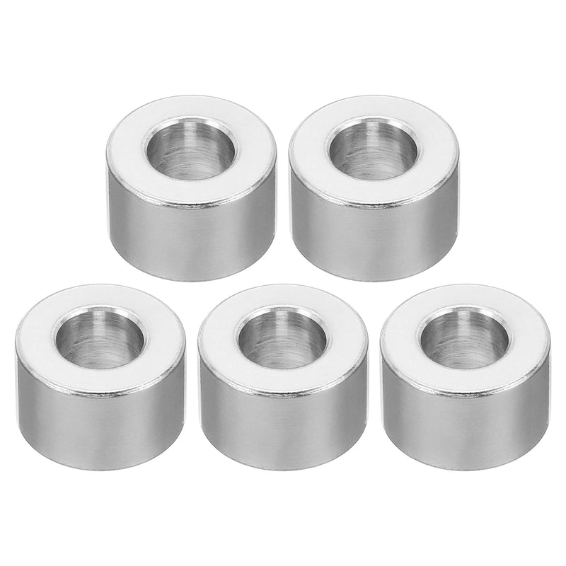 PATIKIL M8 Aluminum Spacers,5Pcs Metal Spacer Aluminum Round 8.2mm ID x 16mm OD x 10mm L Thickness Aluminum Spacer Screw Standoff for 5/16" or M8 Screw Bolts 8.2x16x10mm