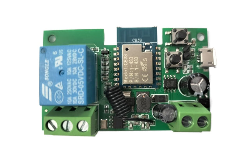 Tuya Smart Life WiFi Momentary Inching Relay Self-Locking Switch Module,DC 7-32V/USB 5V WiFi RF Bluetooth Relay,DIY Smart Home,Compatible with Alexa Goolge Home(1CH Smart Life)