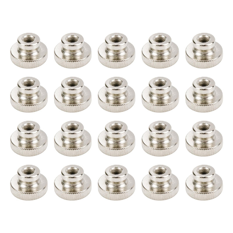 20 Pcs M6 Knurled Thumb Nuts