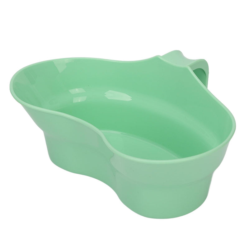 Dioche Oral Care Basin Cup, Inward Curved Unbreakable Large Diameter Vomit Bowl Tooth Brushing Tray for Elderly Bedridden 300ml