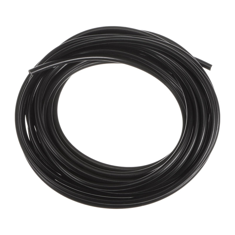 HARFINGTON PU Transmission Belt Polyurethane Round Belts 3.5mm Dia 16.4ft(5 Meter) Length Smooth Surface PU Urethane Belt for Drive Transmission, Black 3.5mmx5 Meters